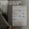 thumbnail image 2 of Blingpainting Acrylic Calendar For Fridge Clear White Magnetic Dry Erase Board For Refrigerator Reusable Monthly Planner Calendar and Blank Whiteboard, 2 of 5