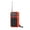 Red, variant on Mini Portable Radio User-friendly Design Easy to Carry Battery Powered AM/FM Small Radio with LED Flashlight