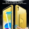 thumbnail image 5 of JETech Rotating Case for iPad (A16) 11th/10th Generation (2025/2022) with Pencil Holder, 360 Degree Rotation Protective Stand Cover Clear Back, Auto Wake/Sleep (Yellow), 5 of 7