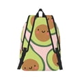 thumbnail image 3 of Daiia Cute Avocado Vintage Canvas Backpack for Men and Women ,Hiking Backpack,Travel Laptop Bag for School,Large Capacity Backpack, 3 of 8