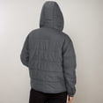thumbnail image 6 of UYISJ Quilted Puffer Jacket Women Lightweight Short Zip Up Padded Coat Loose Fit Fall Winter Hooded Coats with Pockets Gray M, 6 of 8