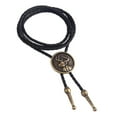 thumbnail image 3 of Collar de Unisex Yinane en Vintage Cadena de Suéter Ajustable de Gargantilla de Vaquero Occidental de Imitación de material cuero Bronce, 3 of 7