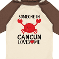 thumbnail image 4 of Inktastic Someone in Cancun Loves Me Boys or Girls Long Sleeve Baby Bodysuit, 4 of 5
