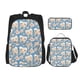 thumbnail image 1 of Fotbe Funny Cute Healthy Teeth Set Escolar 3 en 1 para Niños - Mochila Duradera con Lonchera Aislante y Estuche para Lápices - Mochila Escolar para Niños y Niñas, 1 of 7