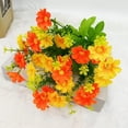 thumbnail image 2 of Vibrant Artificial Cosmos Flower Bouquet, Silk Floral Arrangement with Green Foliage, Ideal for Table Centerpieces, Home Decor, Party Decorations, Wedding Bouquets and Gift Giving, 2 of 2