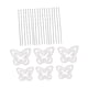 thumbnail image 3 of Marco de corona floral Marco de corona de flores Decoración del hogar Decoración Arreglo floral 6x mariposa, 3 of 8