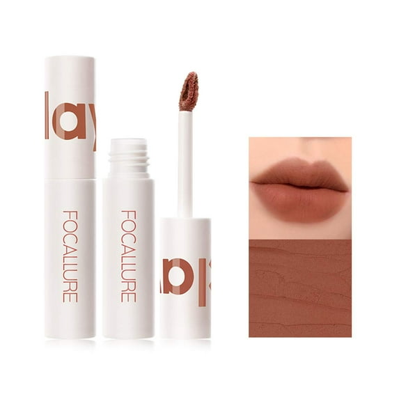 FOCALLURE Velvet Matte Liquid Lipstick, High Pigmented Lip Stain for Cheeks and Lips Tint, Sweet Chestnuts