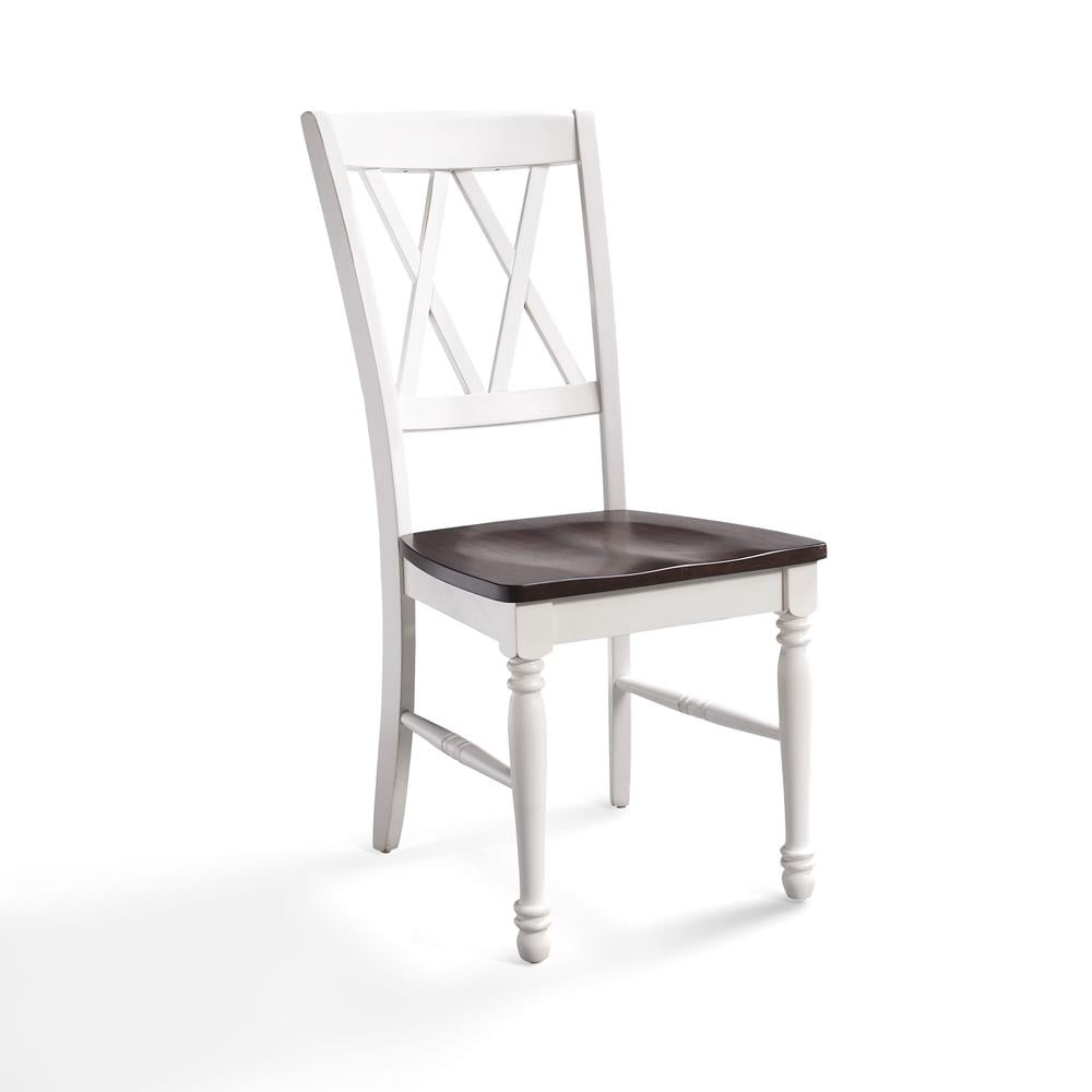 Crosley Furniture Shelby Traditional Wood X-Back Dining Room Chairs Set of 2, Kitchen Chair