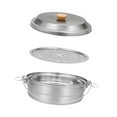 thumbnail image 2 of Almencla Camping Steamer Pot Food Steamer Soup Pot for Backpacking Household Cookware, 2 of 8
