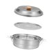 thumbnail image 2 of Olla de para acampar, olla de con tapa, vaporera portátil para alimentos, olla colgante, olla para cocina, viajes al aire libre,, 2 of 9
