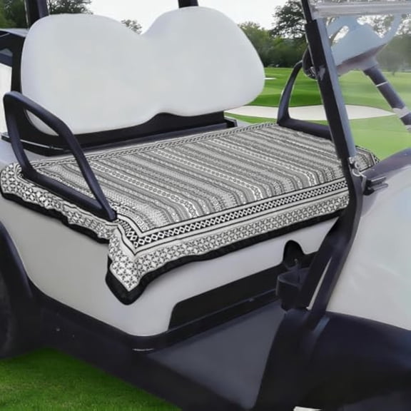 Golf Cart Seat Covers, Universal Golf Cart Seat Towel Blanket for Yamaha, EZGO, Club Car, Icon and More 2-Seat Carts, 100% Microfiber Keeps Seat Comfortable and Clean