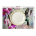 thumbnail image 3 of Autua 4Pcs Hummingbird Flowered Branch Linen Table Placemats 18x12in, 3 of 8