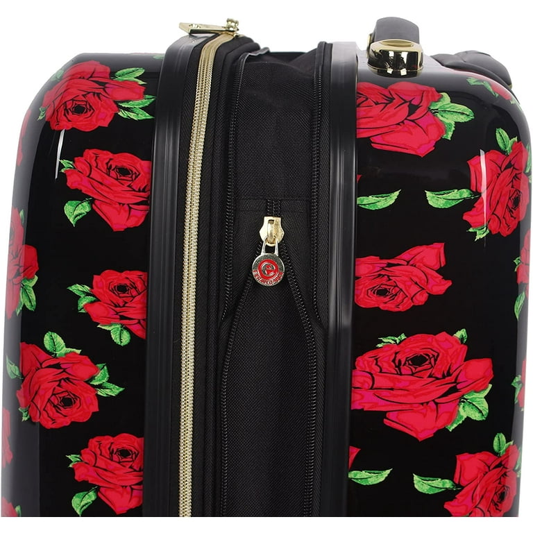 Betsey johnson rose suitcase hotsell