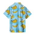 thumbnail image 4 of JULMCOMO Hawaiian Shirt for Men Tropical Print Collared Short Sleeve Casual Button Down Shirt Summer Beach Vacation Tees with Chest Pocket Sky Blue M, 4 of 6