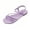 Purple, variant on Metallic Gold Multi Strap Sandals For Women Open Toe Comfortable Casual Summer Footwear
