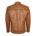 thumbnail image 3 of Skylinewears Mens Motorbike Leather Jacket 100% Genuine Lambskin Leather Biker Jacket Camel Size XXL, 3 of 7