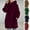Za-Pourpre, variante sur Qetyuw Manteaux Longs à Capuche pour Femmes Fermeture Éclair Complète Manteaux d'Hiver Chauds Surdimensionnés à Manches Longues Veste Décontractée avec Poches