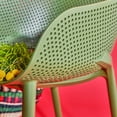 thumbnail image 2 of Compamia Sky Pro Stacking Dining Chair in Olive Green finish, 2 of 10