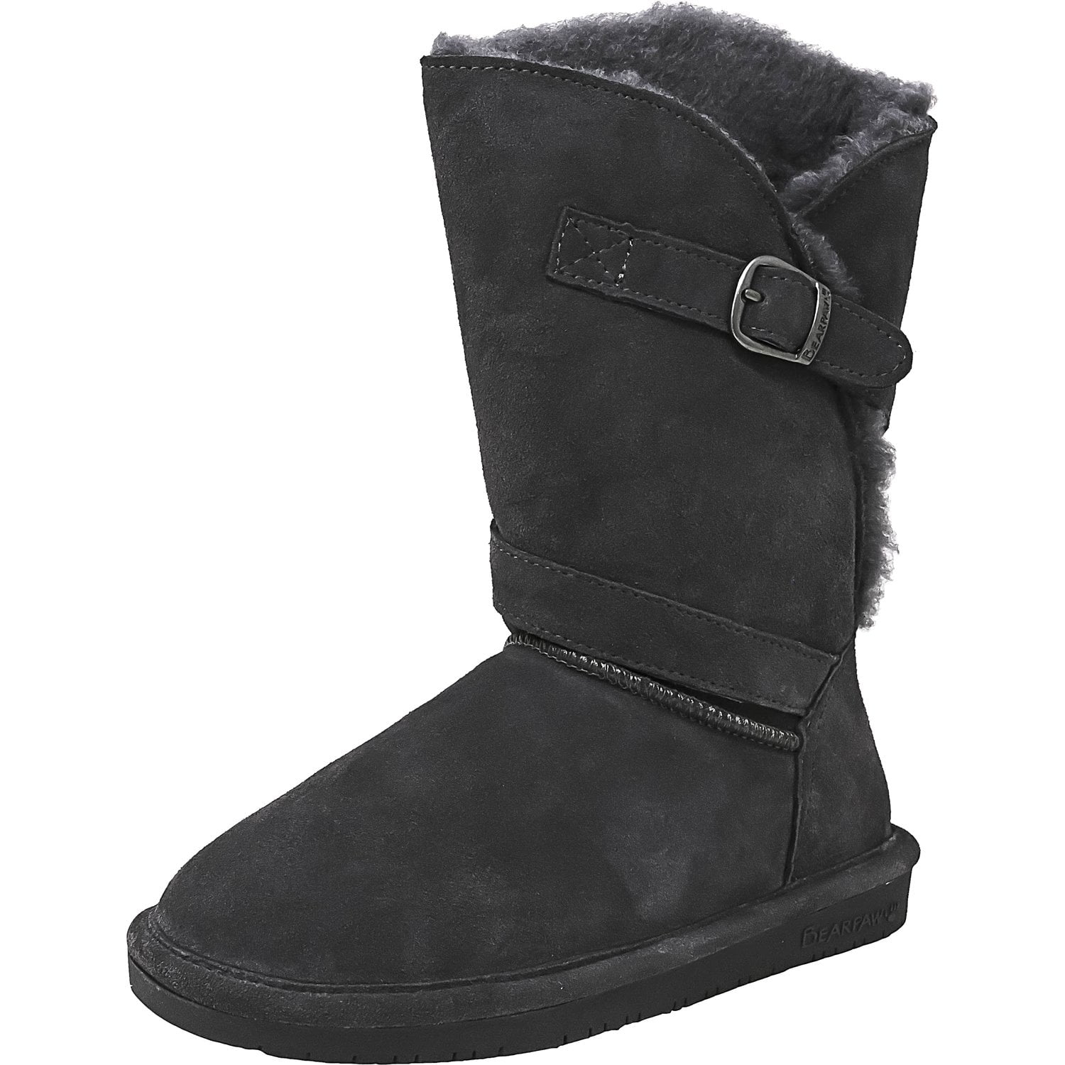 Tatum Charcoal High-Top Suede Boot 