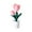 A, variant on Building Blocks Flower Set with LED Night Light, Artificial Tulip Rose Lily in Pot for Home Desk Decor, Valentine's Day Gift(A)