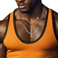 thumbnail image 4 of Kilaqueen Tank Tops Men Quick Dry U Neck Sleeveless Lightweight Shirts Athletic Gym Running Bodybuilding Workout Tee Shirt, 4 of 6
