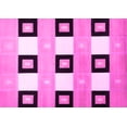 thumbnail image 1 of Ahgly Company Indoor Rectangle Checkered Pink Modern Area Rugs, 7' x 10', 1 of 4