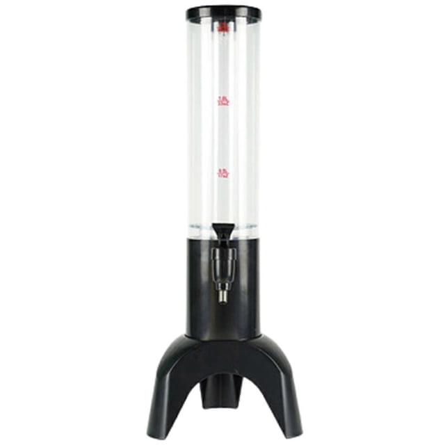 1.5L Beer Dispenser Tower Integrated Tap Beverage Dispenser-Black