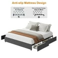 thumbnail image 6 of Danolapsi Platform Bed Frame,Fabric Upholstered with 4 Storage Drawers,Upholstered Platform Bed Frame,Mattress Foundation,No Box Spring Needed,Wooden Slats Support,Noise Free,Easy Assembly, 6 of 7