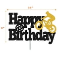 thumbnail image 4 of Suministros de fiesta de bicicleta, pancarta de cumpleaños, globo, Decoración de Pastel de bicicleta, adorno de Cupcake, decoración de fiesta de cumpleaños de bicicleta, 4 of 5