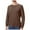 Khaki, variant on YDLCAFD Men's Crew Neck Base Shirt Can Be Worn Over The Crew Neck Thermostatic Thickened Woolen Thermal Underwear