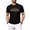 Black-38, variant on Men's 100% Cotton Papa Shirt, Funny Dad Shirts World's Best Papa Badge Graphic Tee