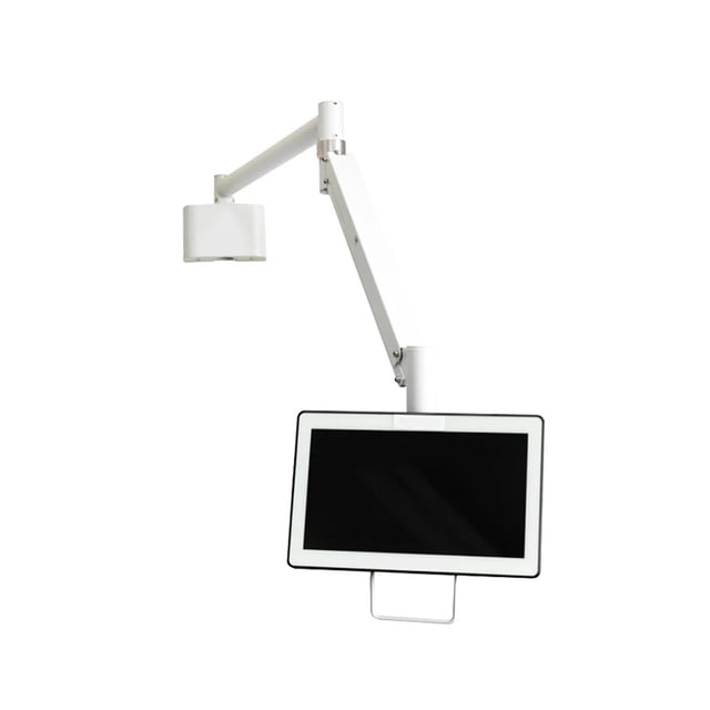 Tablet-Monitor Arm Wall Mounting with Handle and Horizontal, Tilt,Rotational Adjustment Options ,Adjustable