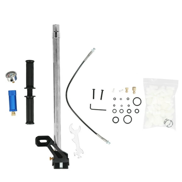 Wchiuoe 4 Stage High Pressure Pump Stainless Steel Hand PCP Air Rifle Filling Stirrup Inflator 4500psi,High Pressure Hand Pump,Air Rifle Hand Pump