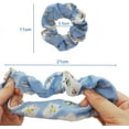 thumbnail image 3 of 12 Pcs Chiffon Flower Hair Scrunchies Elastic Hair Bands Bobbles Ponytail Holder Hairbands Hair Ties for Women and Girls, 3 of 6