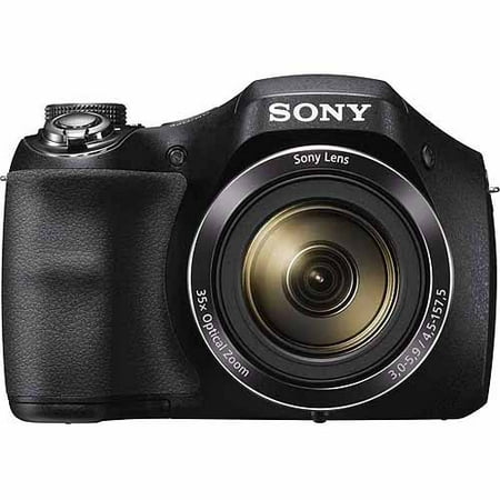Sony Black DSC-H300/B Digital Camera with 20.1 Megapixels and 35x Optical