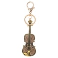 thumbnail image 1 of Llavero de violín con diamantes de imitación y purpurina, llavero Musical elegante, colgante para bolso, decoración, colgante, 1 of 7