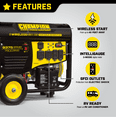 thumbnail image 3 of Champion 100161 7500-Watt RV Ready Portable Generator with Wireless Remote Start, 3 of 11