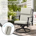 thumbnail image 5 of BPS Outdoor Chair Cushions for Patio Furniture, 20x20x4.1 Inch Water-resistant & Fade-Resistant, Set of 4, Light Gray, 5 of 8