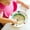 Black_Hot#10092, variant on Kids Stainless Steel Spoon and Fork Set with Soft Handle, Portable Training Utensils for Home, School and Travel (Pink)