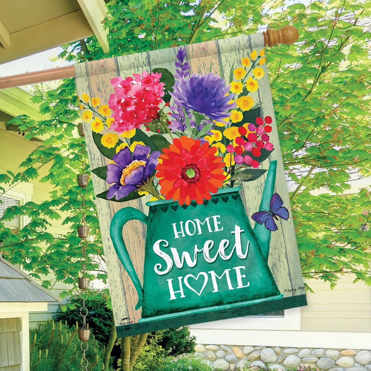 Briarwood Lane Home Sweet Home House Flag - Thumbnail 3