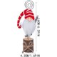 thumbnail image 2 of Muñecas Gnomo Decoraciones De Madera Decoración De Ventanas Manualidades Adornos Navideños Rudolph Navidad Gonks Decoraciones para Fiestas 2 Piezas Rojo, 2 of 4