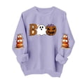 thumbnail image 4 of Jsaierl Womens Halloween Sweatshirts Cute Graphic Pullovers Vintage Going Out Round Neck Long Sleeve Sweater Tops Halloween Clothes, Sizes S-2XL, 4 of 5