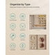 thumbnail image 2 of Joyero SONGMICS de 2 capas con tapa de vidrio blanco nube UJBC174W01, 2 of 2