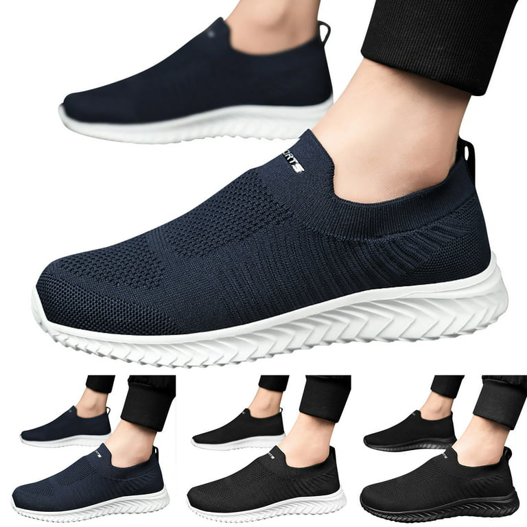 ZIZOCWA Most Comfortable Shoes For Men Mens Slip On Sneaker Casual  Lightweight Sports Lace-Up Men'S Versatile Fashion Men'S Shoes Breathable  Men'S