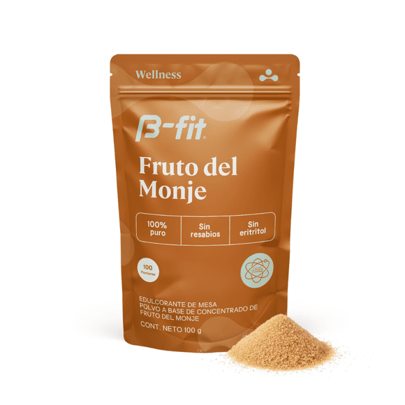 Monk Fruit 100% Puro - Fruta del Monje Sin eritritol - 100 g | B-fit