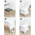 thumbnail image 4 of Craft And Party Spandex Stretch 10-Piece Chair Slipcovers, Black, 4 of 5