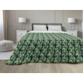 thumbnail image 1 of Abstract Down Alternative Comforter, Rhythmic Wavy Spirals Leaves Motifs Composition Modern Vintage Illustration, Microfiber Quilt for All Season, 5 Sizes, Burnt Sienna, by Ambesonne, 1 of 3