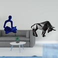 thumbnail image 2 of Figura de pensador abstracto,Estatua de pensador abstracto,decoración para el hogar,Estatua del toro,Estatua de toro,estatuilla,escultura,decoración de escritorio,Arte coleccionable, 2 of 8