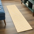 thumbnail image 5 of Buffalo Plaid Kitchen Runner Rug 2x6 Washable Runners for Hallway Non Slip Farmhouse Yellow Checkered Vintage Rustic Large Area Rug Indoor Carpet for Bathroom Laundry Entryway Bedroom Living Room, 5 of 9
