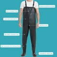 thumbnail image 2 of Fishing Pants,Boot Men Waterproof Chest With Boot Waders Waterproof Wader With -slip Waders Chest Wader Men And Men Pvc Men Waders Women Waders, 2 of 5